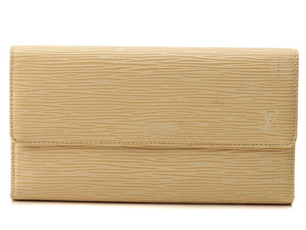 Louis Vuitton Porte Wallet Tresor International Epi Vanilla